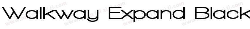 Walkway Expand Black字体转换